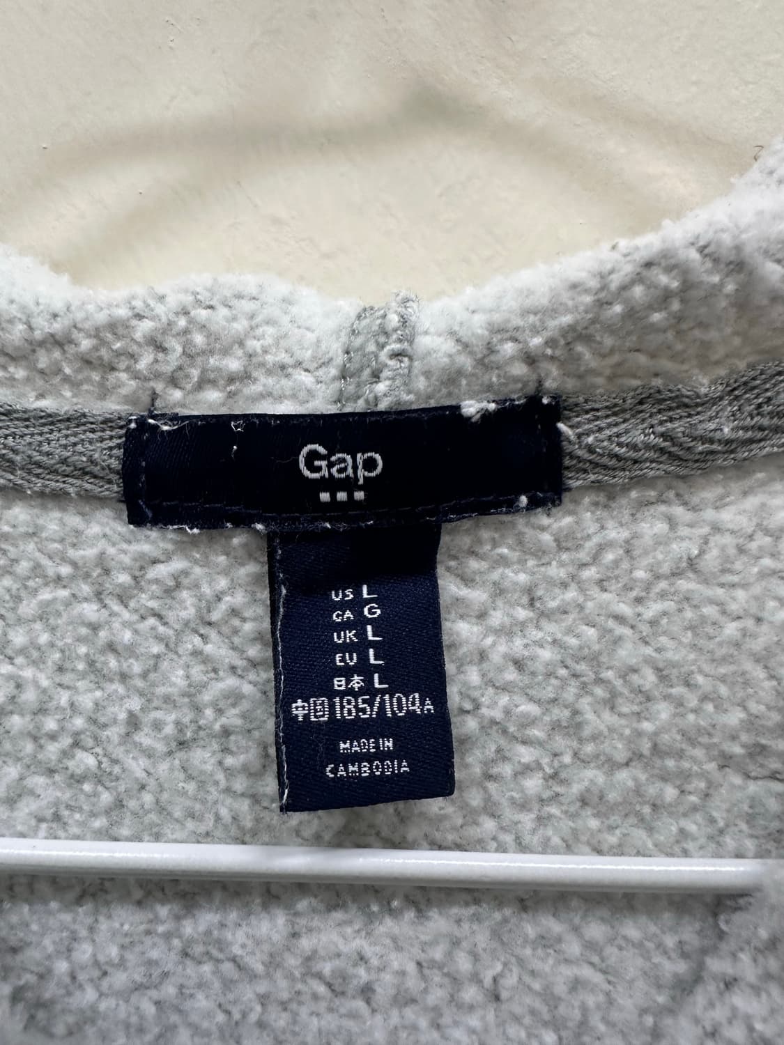 GAP 그레이 후드티 상품이미지4