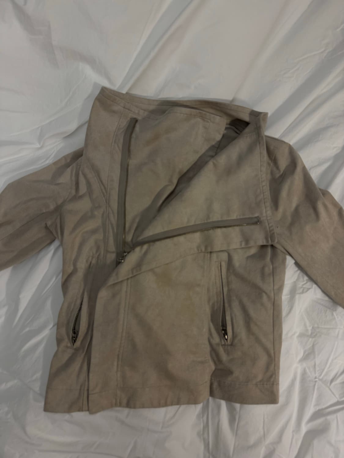 vintage suede high neck jacket 하이넥 자켓 상품이미지1