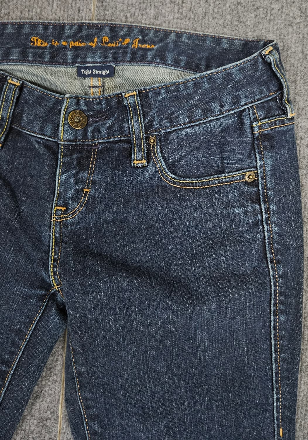 리바이스 타이트 스트레이트 W26 L32 급처 상품이미지2
