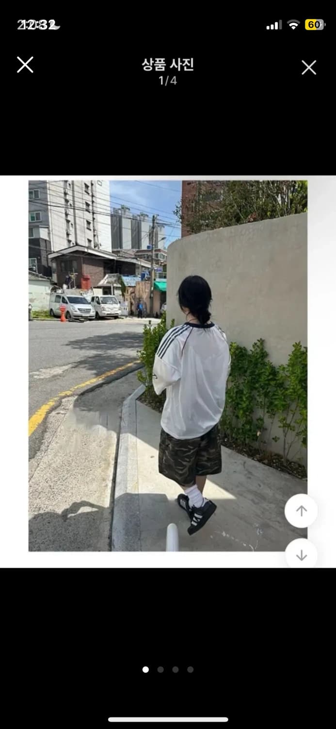 루크온 카모 와이드 버뮤다 밴딩 팬츠 카키 상품이미지2