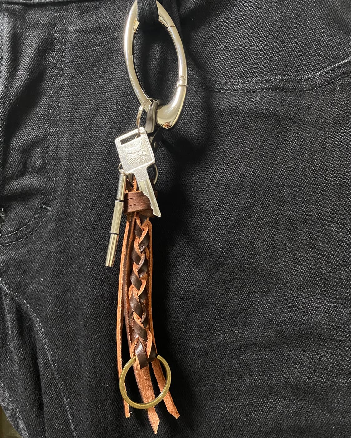 빈티지 가죽 스트랩 키체인  상품이미지2