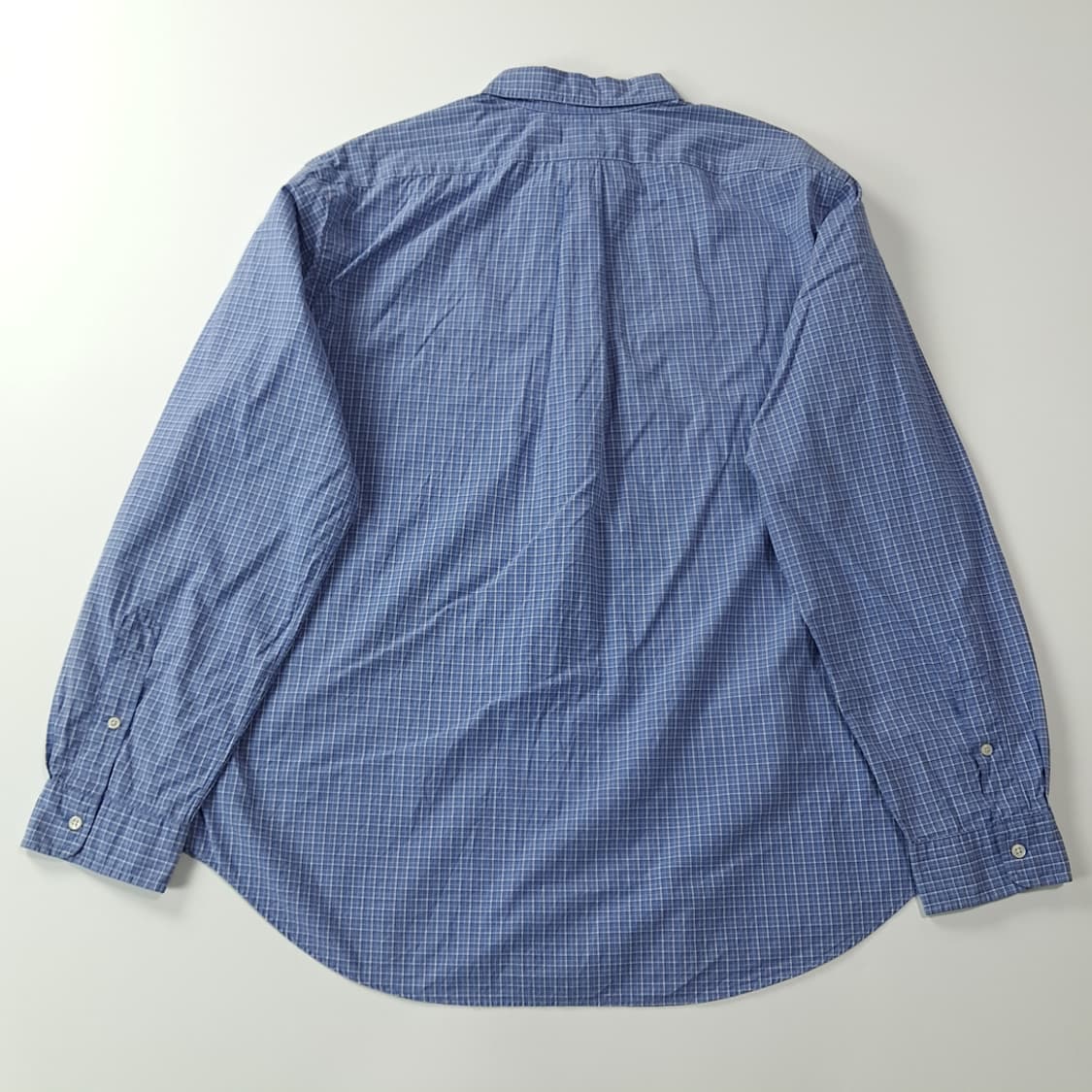 CJ495 2XL 폴로 클래식핏 블루 멀티 플래드체크 셔츠 남방 상품이미지6