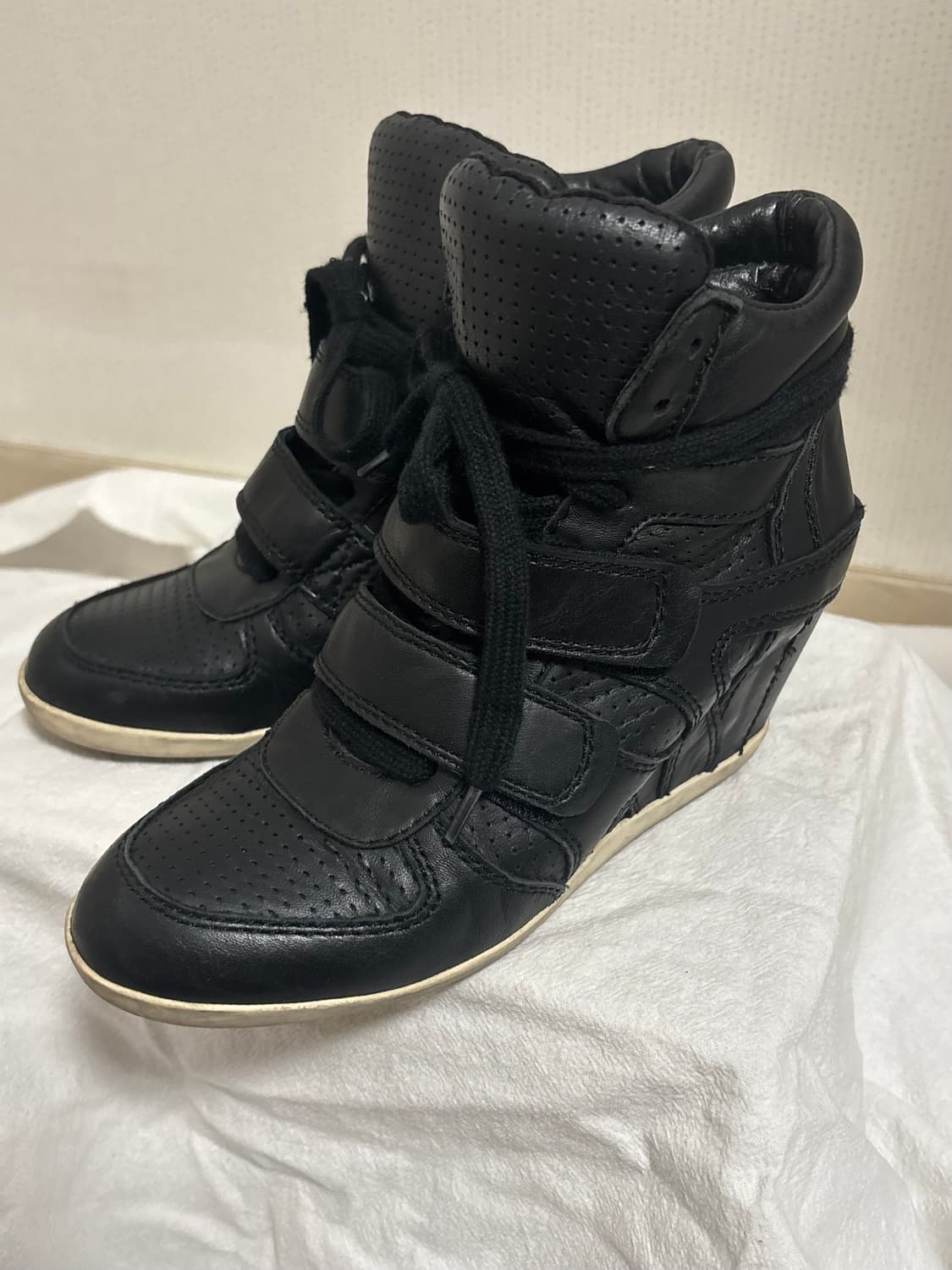 ash 아쉬 웨지힐 스니커즈 블랙 36 상품이미지2