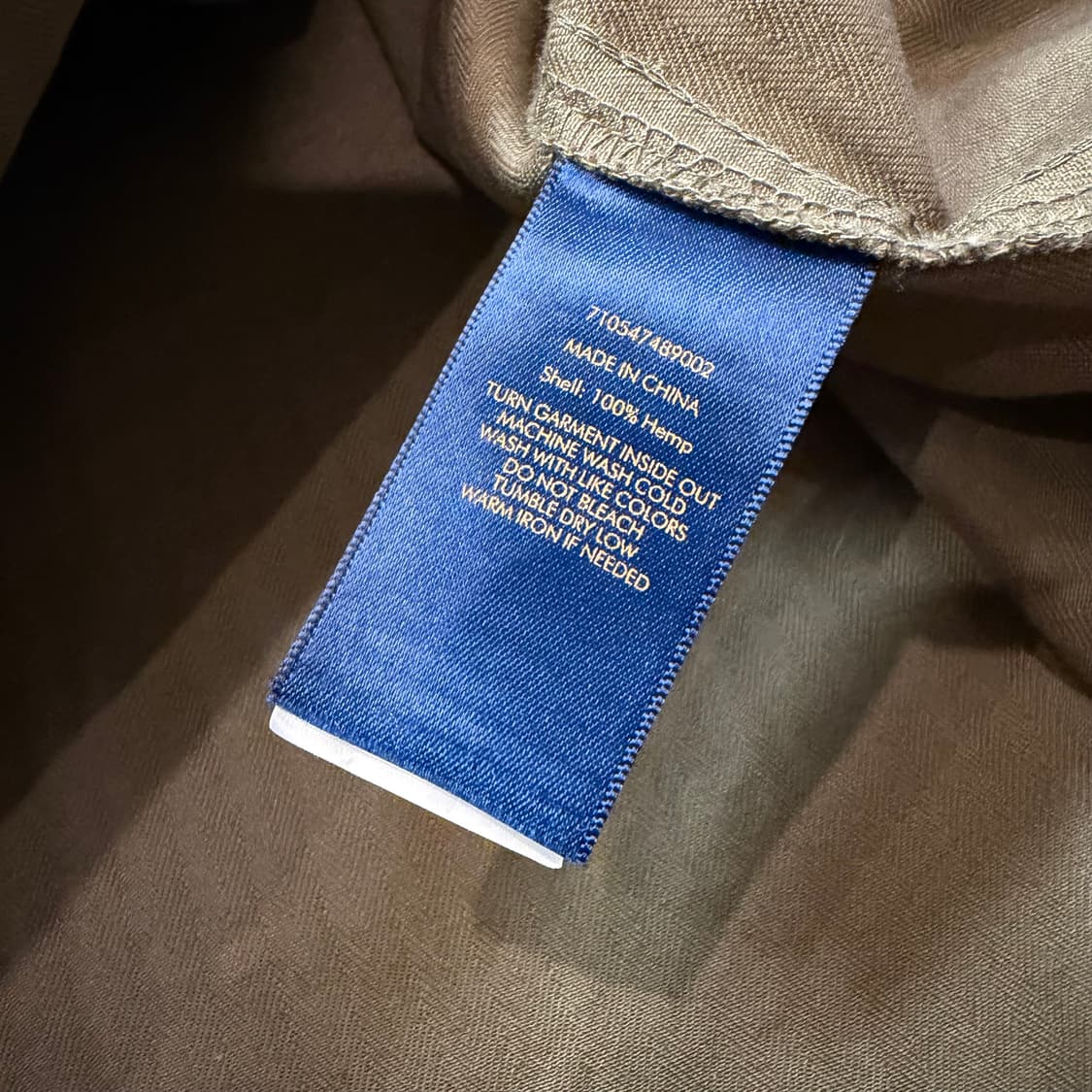 DEESMANCE 워크웨어 3포켓 헴프 셔츠  상품이미지5