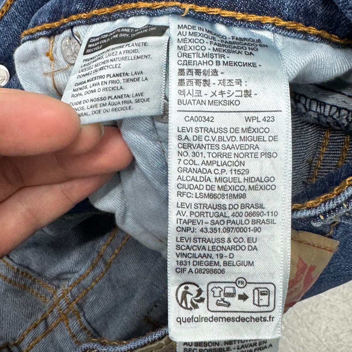 리바이스 559 새깅 워싱 스케이터 데님팬츠 상품이미지9