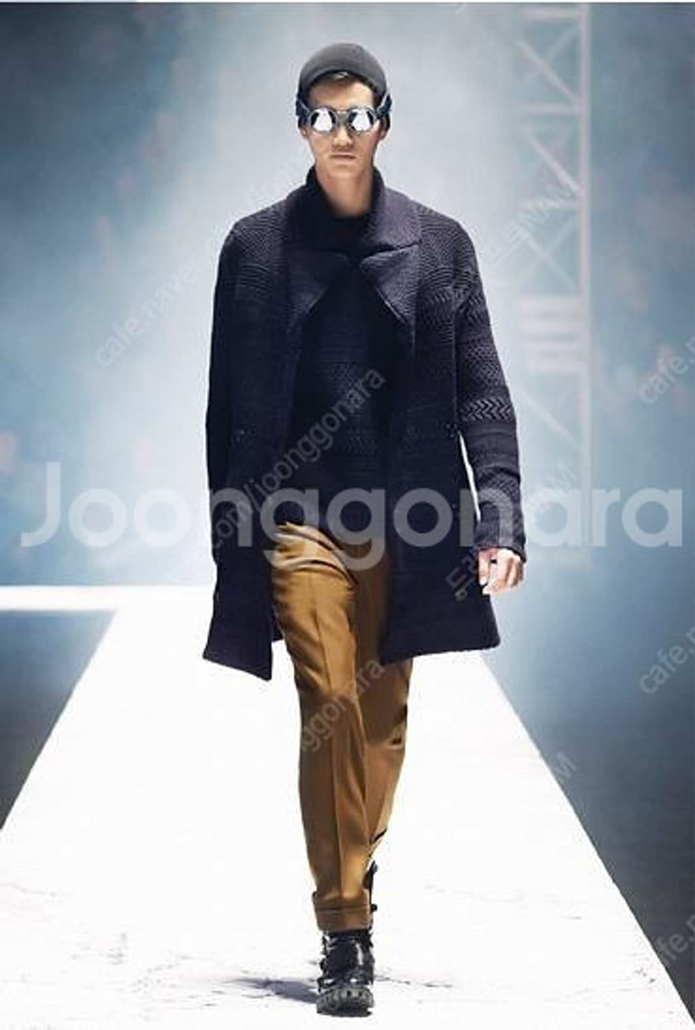 (별그대 도민준 착용)솔리드옴므 13F/W 더블 브레스티드 니트 코트 L 상품이미지7