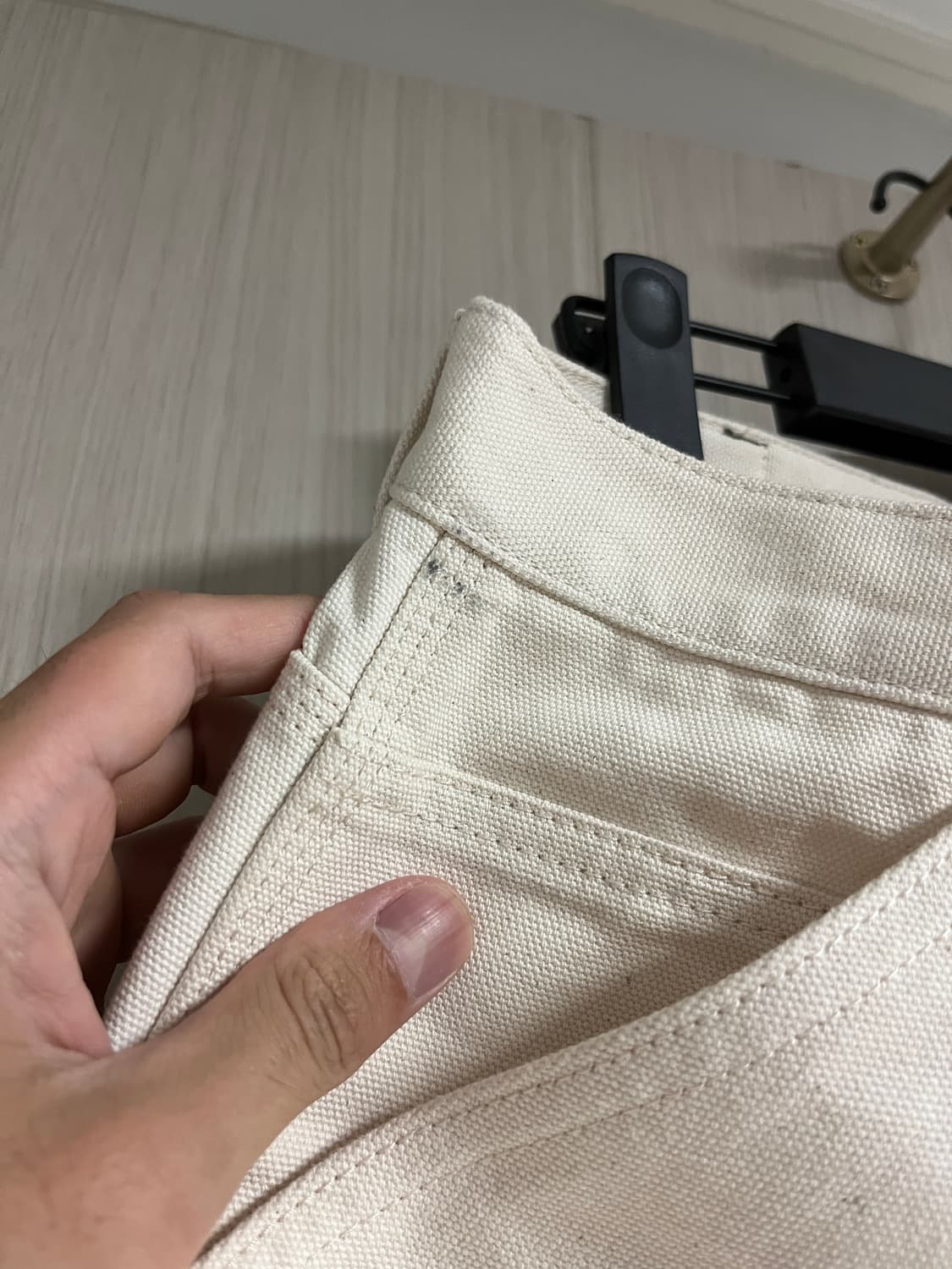 [0] 언더마이카 카펜터 팬츠 아이보리 상품이미지5