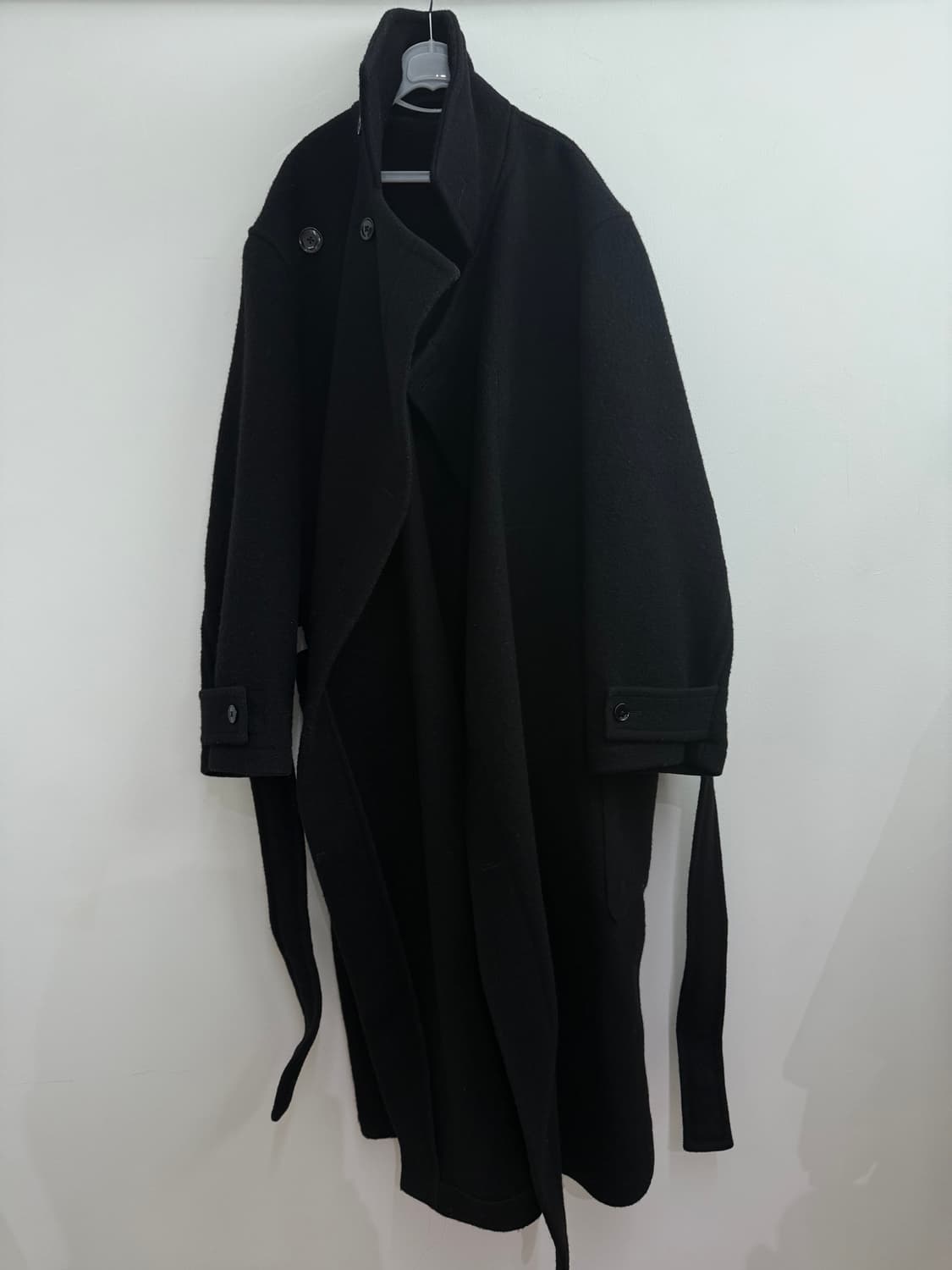 르메르 더블 울 랩 코트 블랙 xxs 상품이미지4