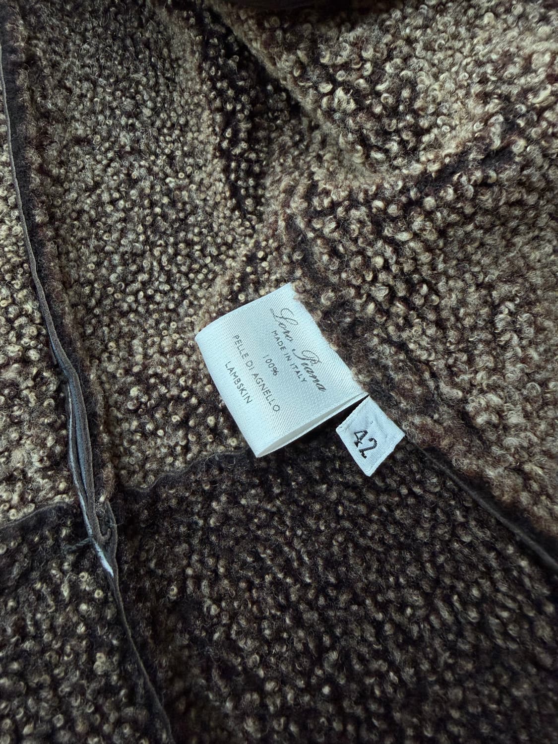 42/ 로로피아나 램스킨 무스탕 롱코트 상품이미지10