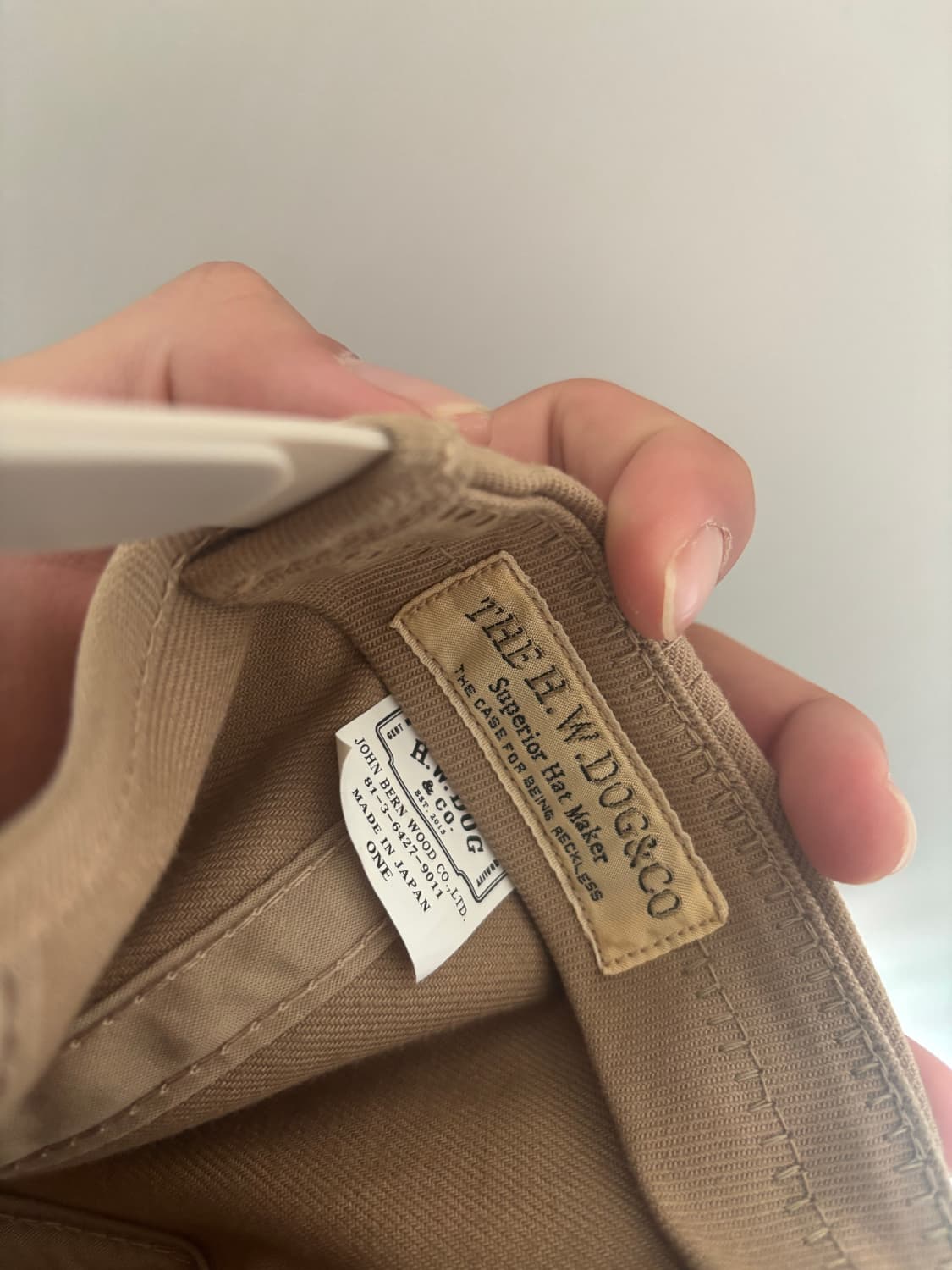 THE HW DOG&CO. 필드 캡 베이지색 상품이미지4