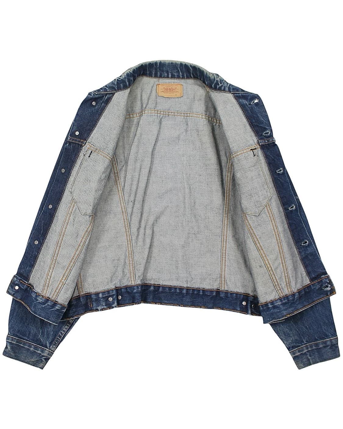 1960s USA 리바이스 70505 데님 자켓 빅E 빈티지 미국제 상품이미지3