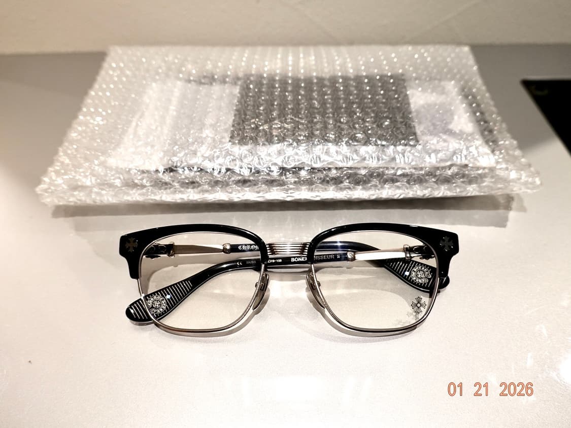 크롬하츠 보넨노이슈어2 블랙/브러쉬드 실버 안경 상품이미지10