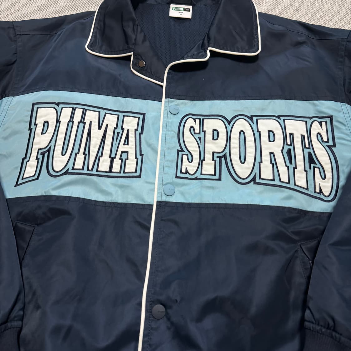 푸마 스포츠 배색 봄버 자켓 상품이미지3