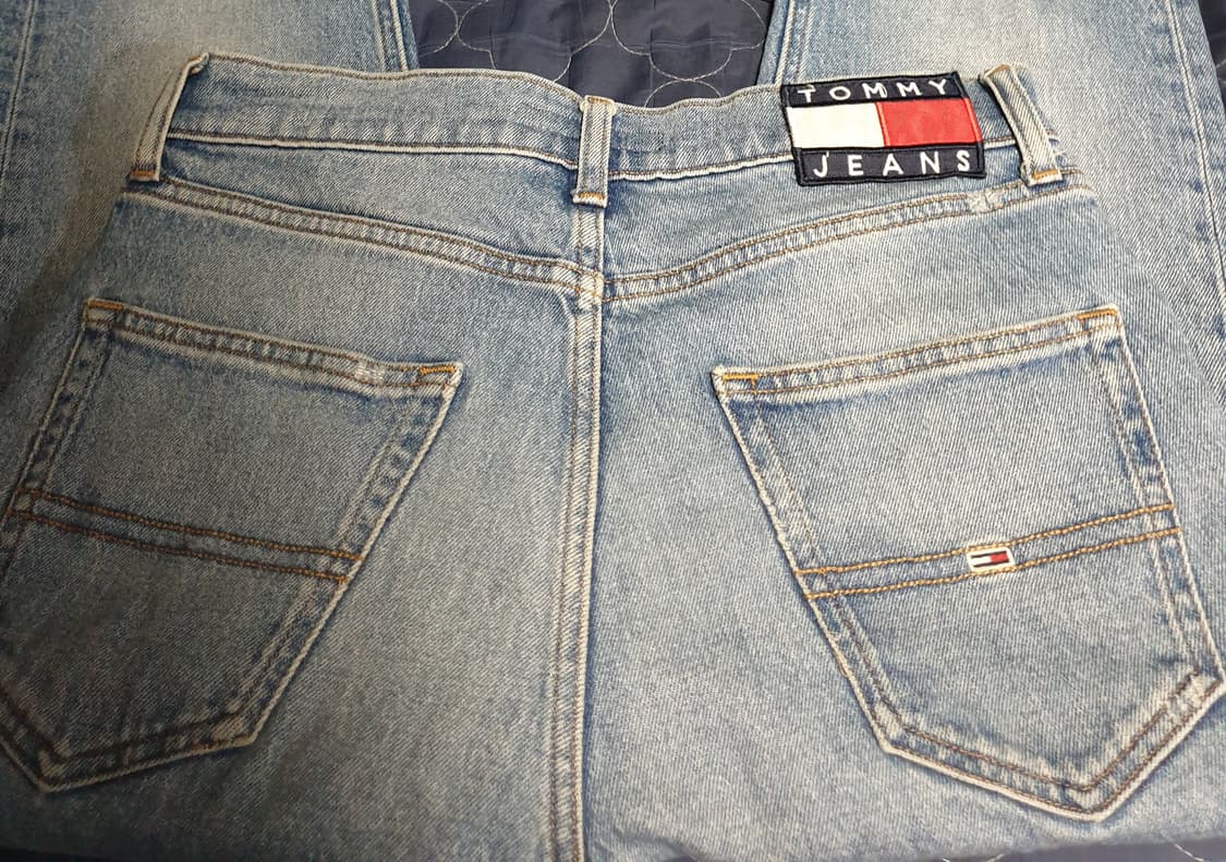 타미진스 릴렉스드 크롭 스트레치 워싱 데님팬츠 인디고 (28) 상품이미지3