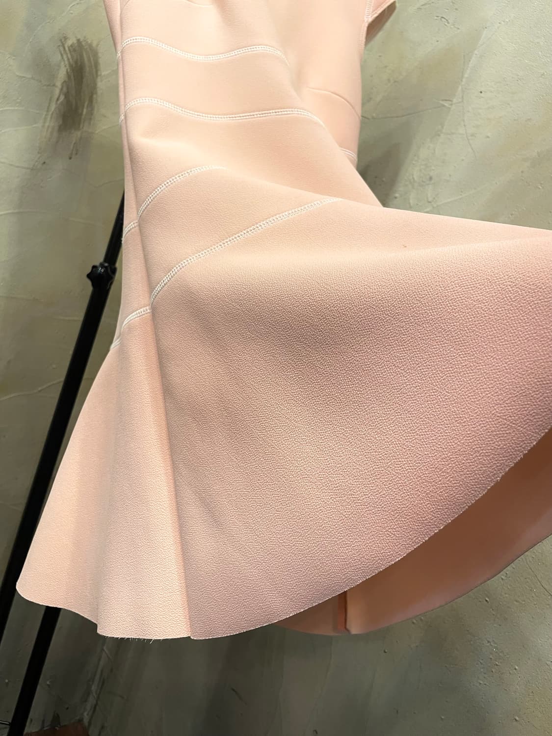 산드로 살구색 폴리 미니 원피스 55 상품이미지6