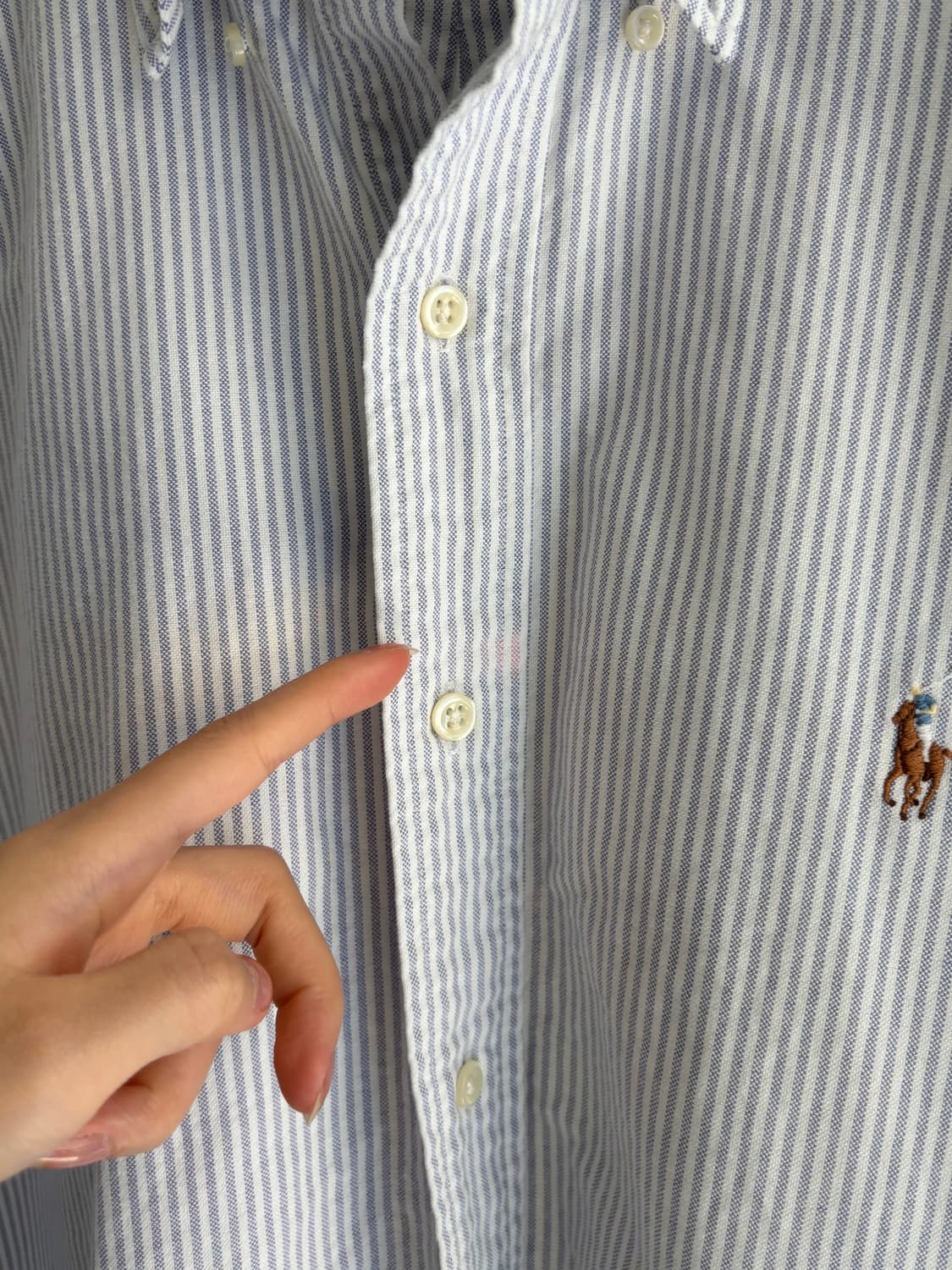 Polo 폴로 랄프로렌 블루컬러 스프라이트 블레이크 코튼 셔츠 상품이미지6