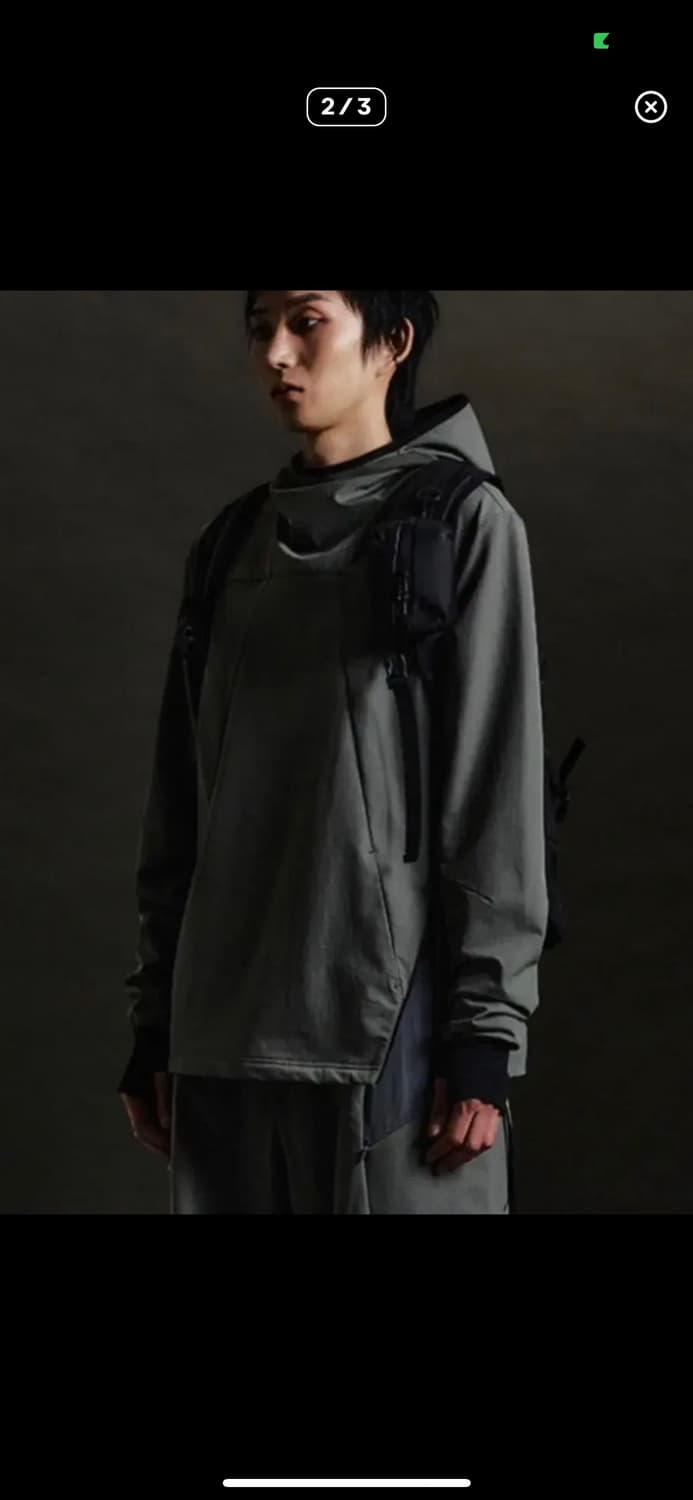 디프런티스 후드 빌티드 셔츠 블랙 2 상품이미지2