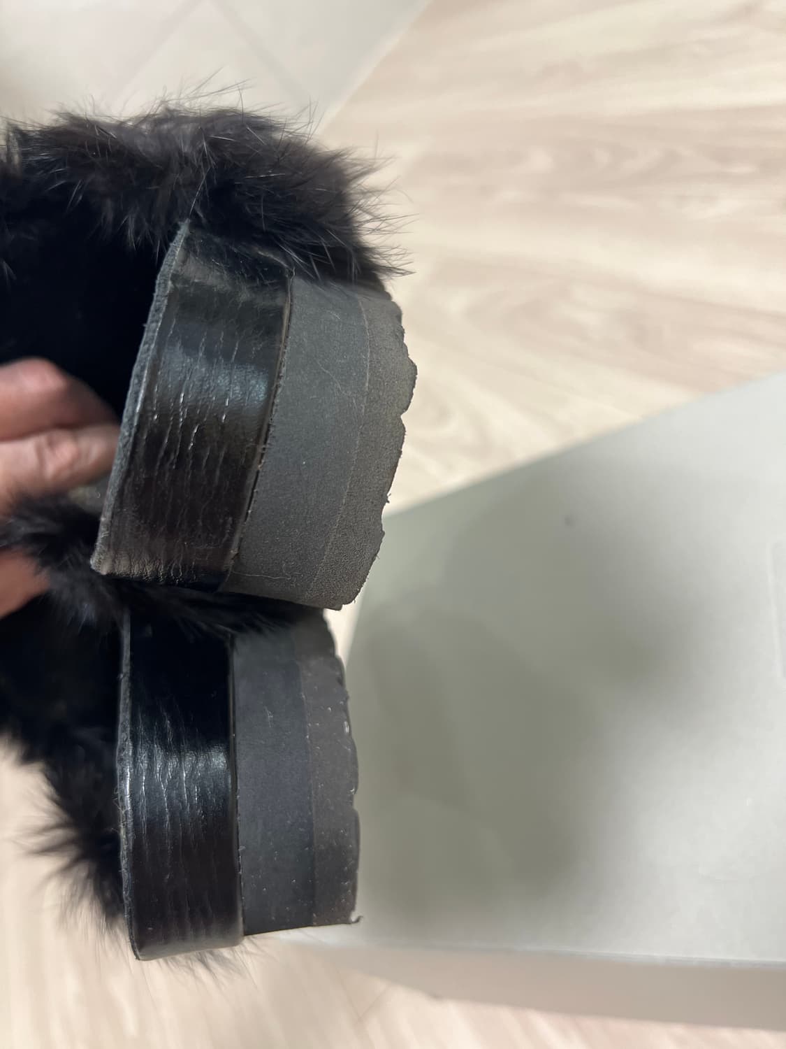 메종 유레카 퍼 슬리퍼(토끼털,38사이즈) 상품이미지5