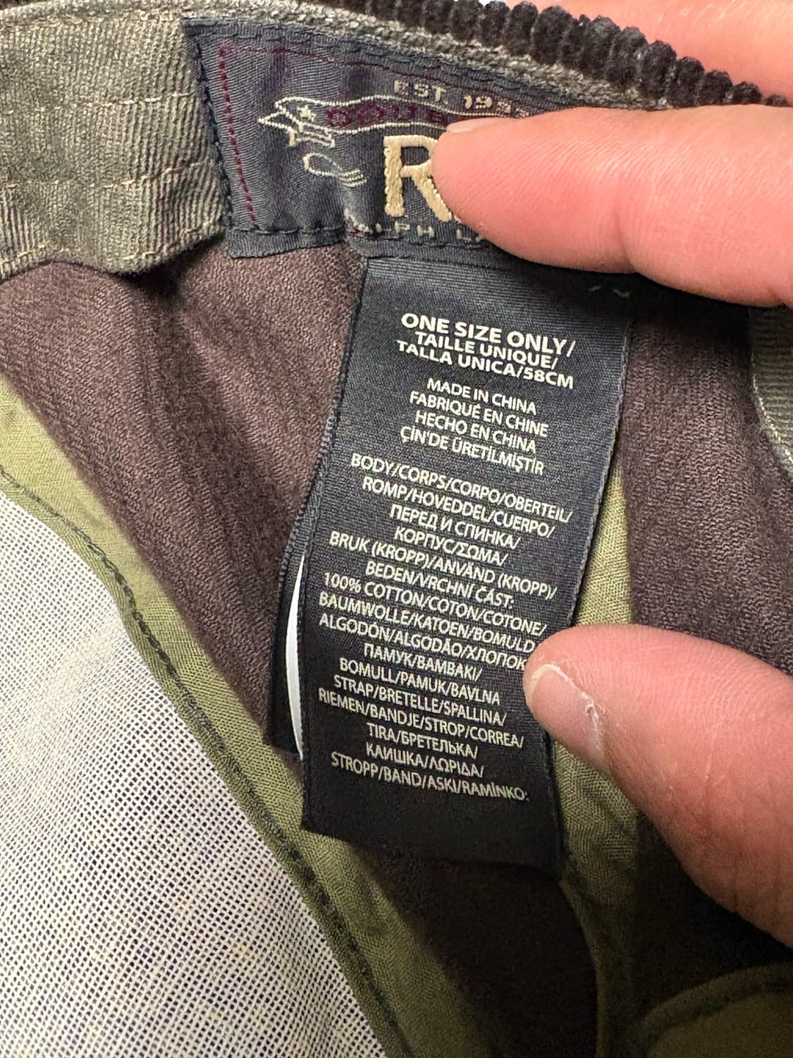 더블알엘 rrl 코듀로이 캡 상품이미지7