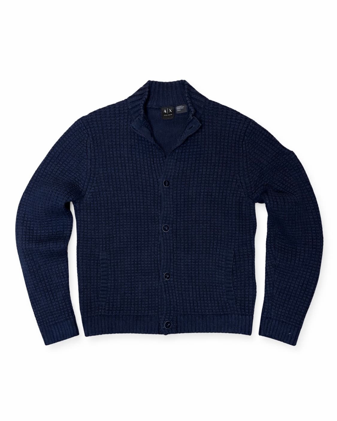 A|X Armani Exchange Waffle Knit Cardigan 상품이미지1