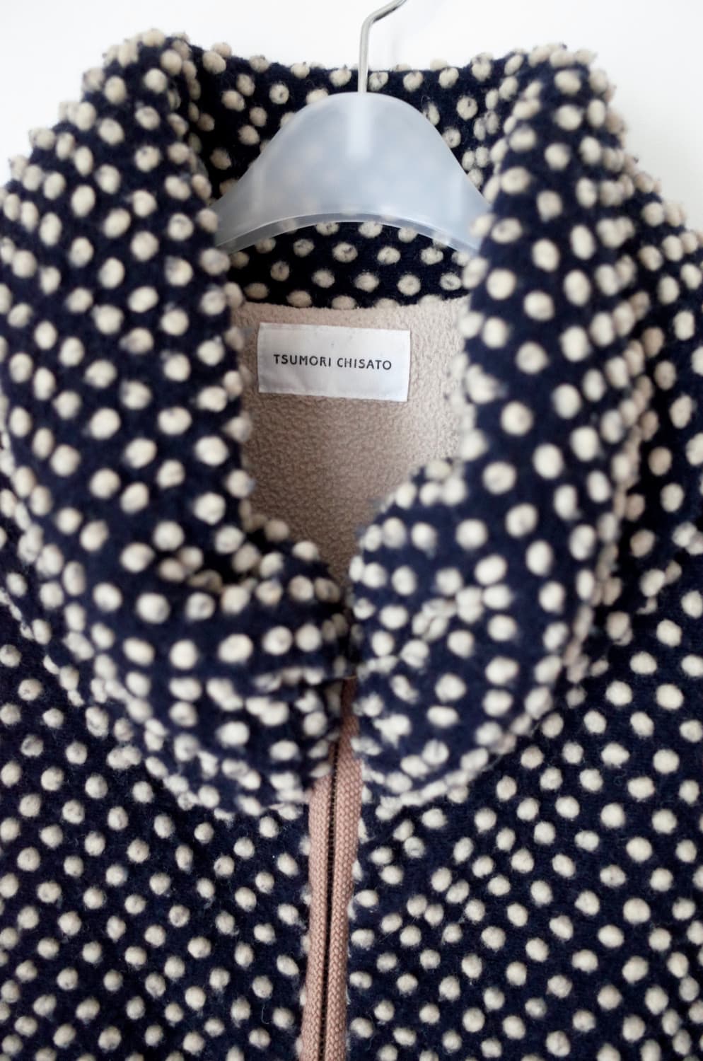 츠모리치사토 도트 플리스 자켓 상품이미지5