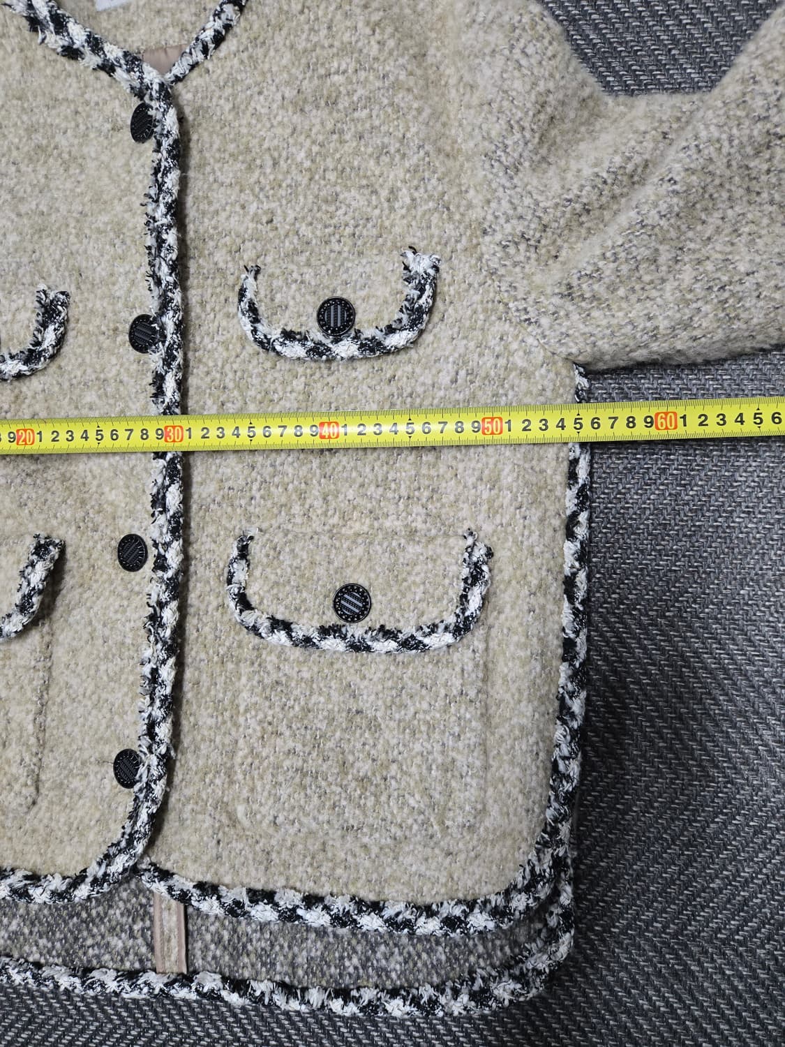 보브 VOICEOFVOICES 플랩포켓 트위드자켓 모94%자켓 상품이미지7