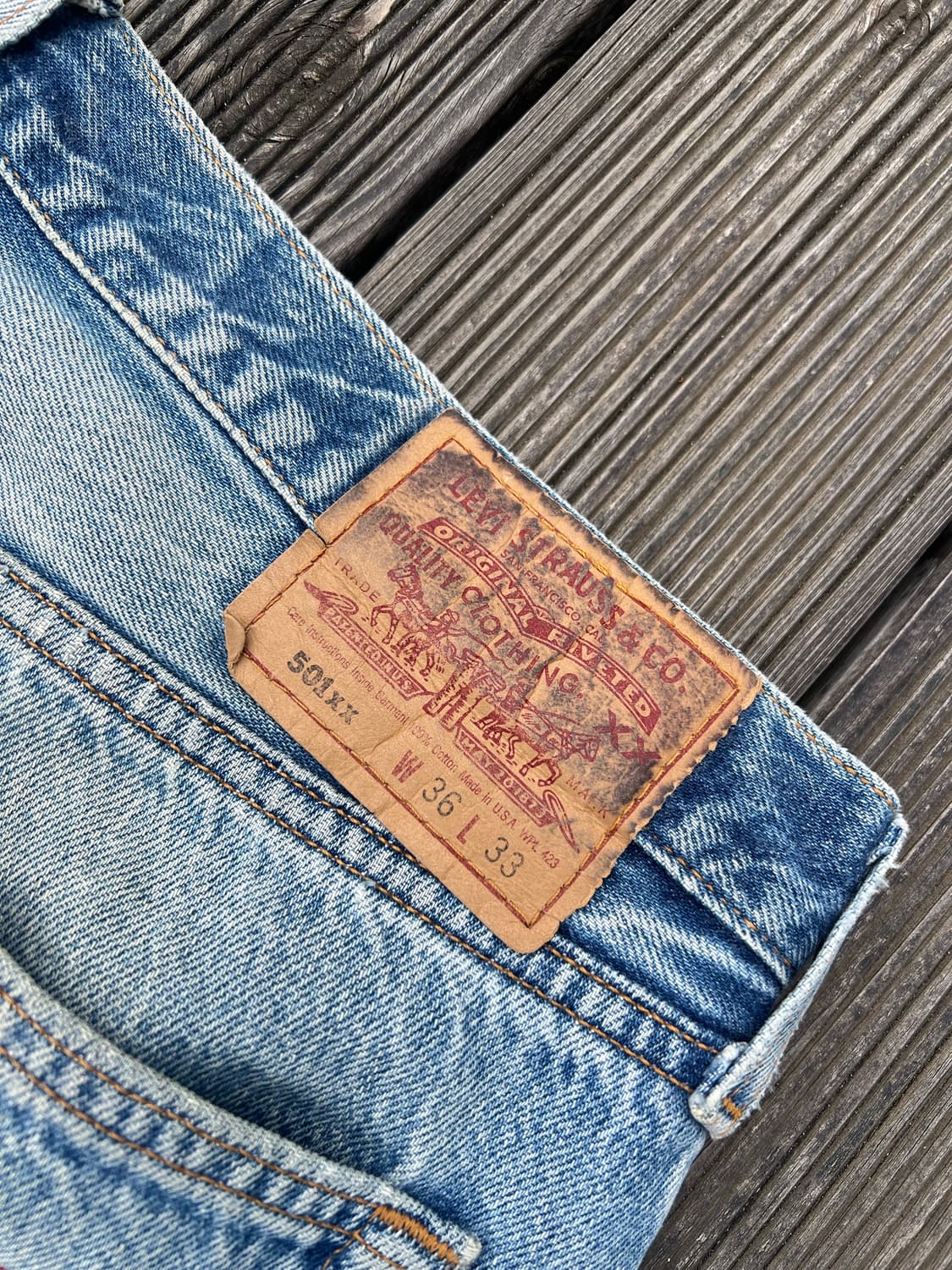 90s 리바이스 501xx 데님팬츠 W36 상품이미지8