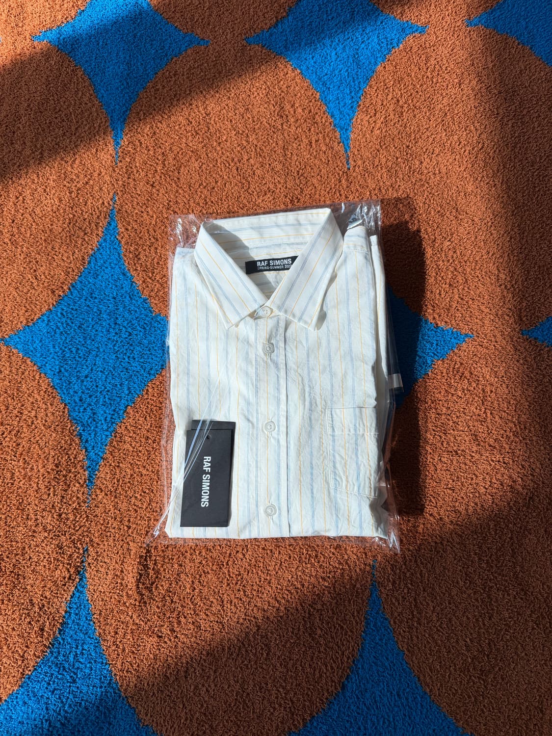 (택, 여분단추 풀구성새상품) 라프시몬스 안트워프 암패치 스트라이프 셔츠 상품이미지6