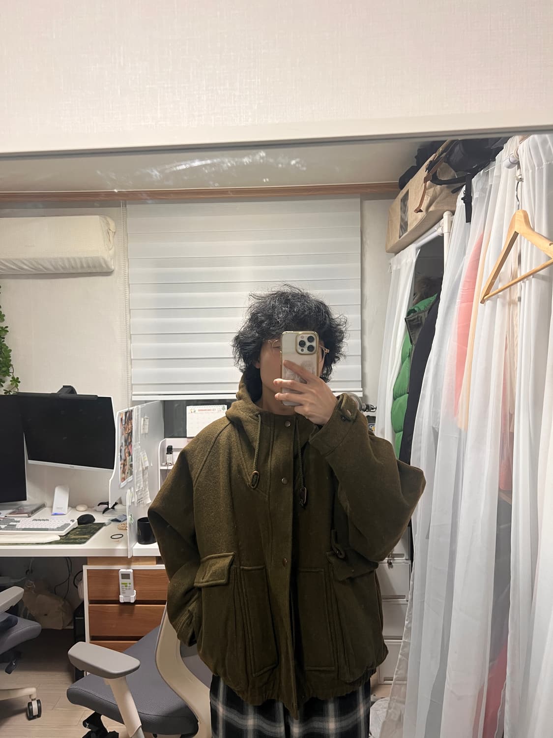 90s polo wool wading jacket L (100추천) 상품이미지8