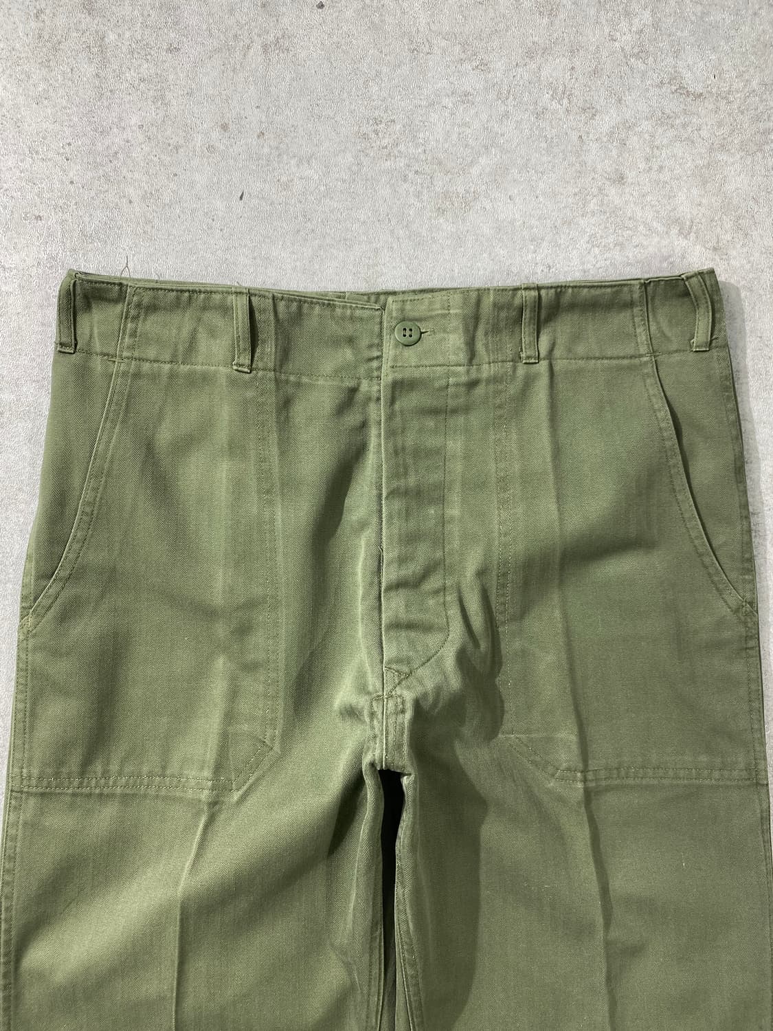 [32-33] 빈티지 밀리터리 국군 퍼티그 팬츠 상품이미지2