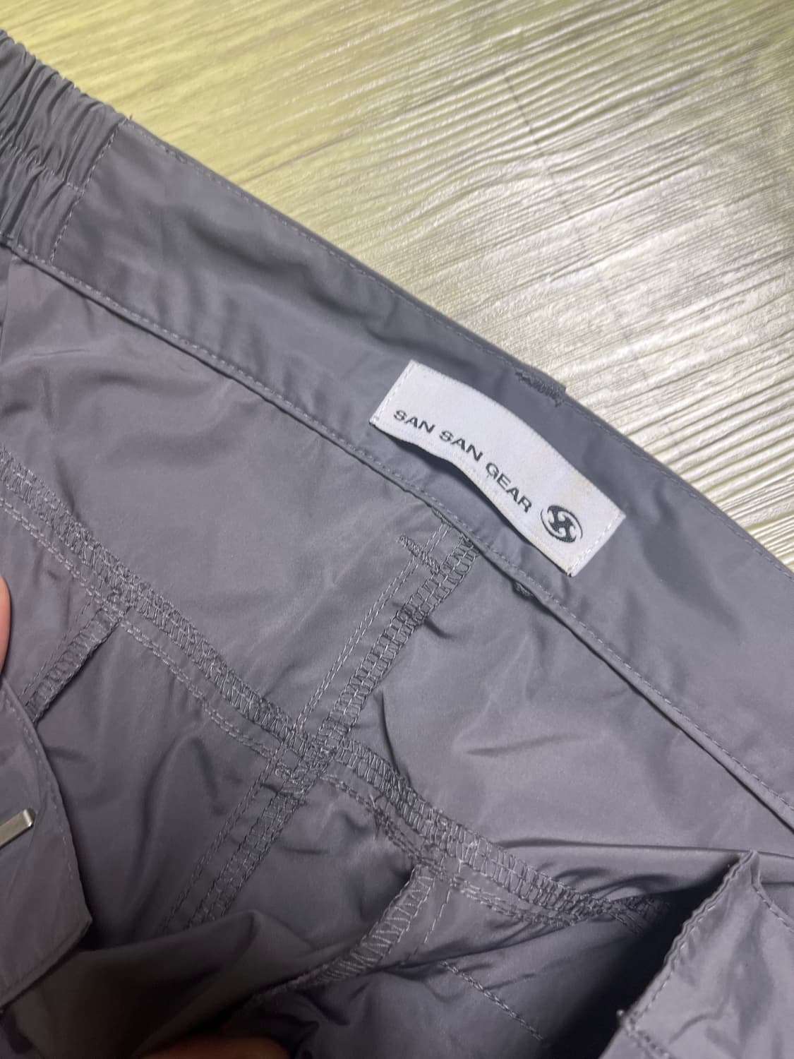 산산기어 지퍼 팬츠 다크 그레이-22w 상품이미지3