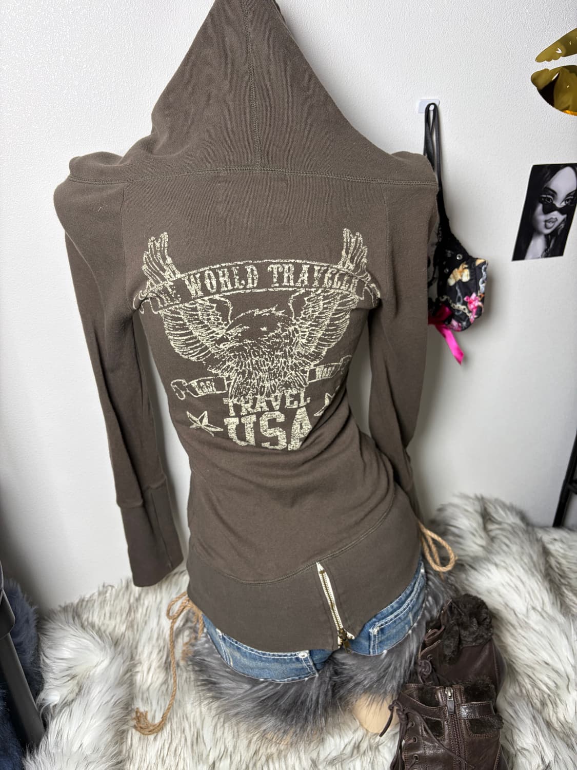 GARULA y2k 하이넥 후드집업 상품이미지4