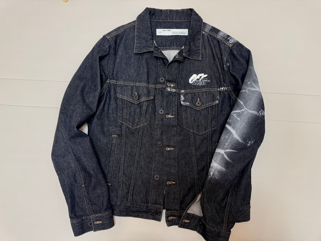 오프화이트 11주년 데님 자켓 XL 상품이미지1