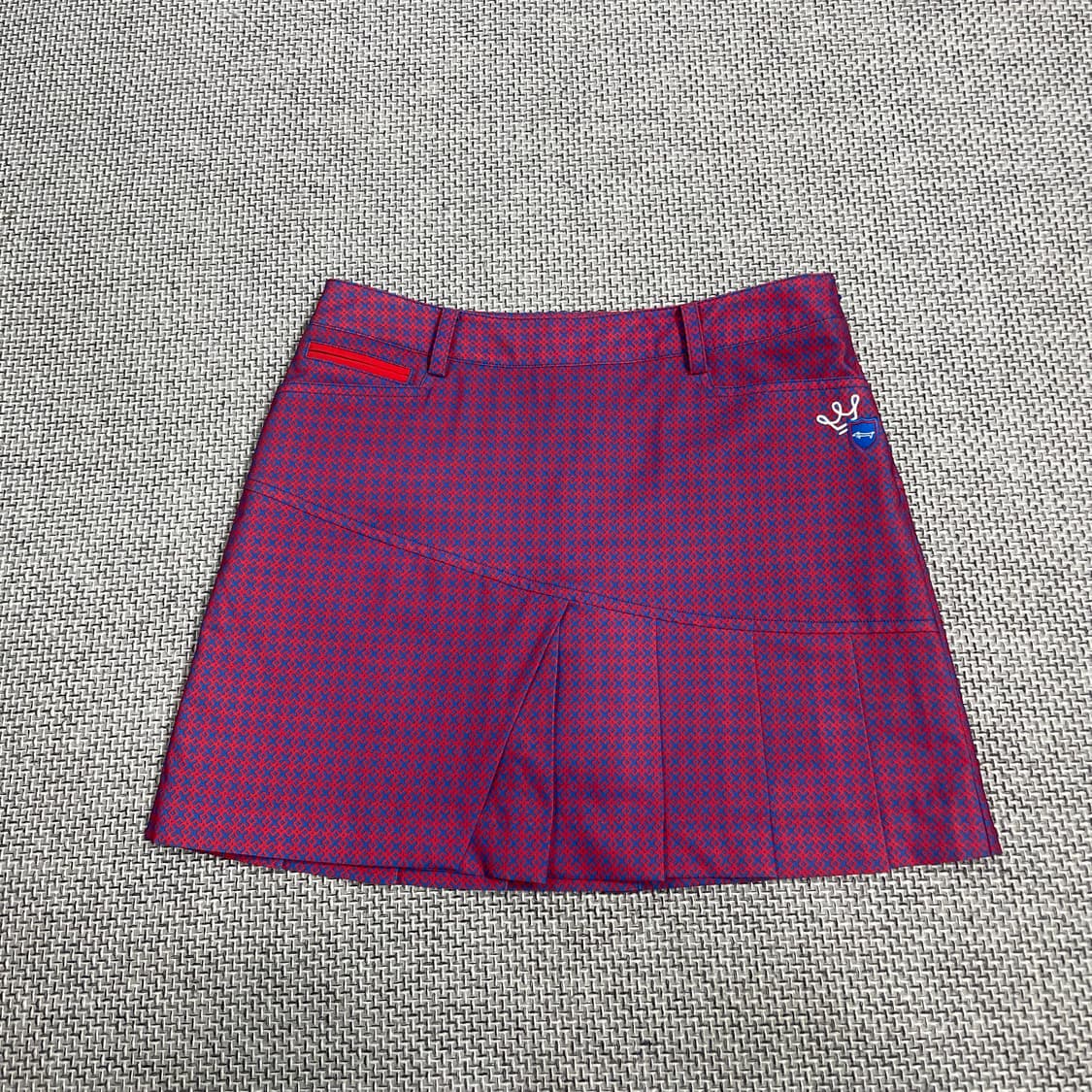 루이까스텔 블루 L 사이즈 폴리에스터 혼방 스커트 상품이미지1