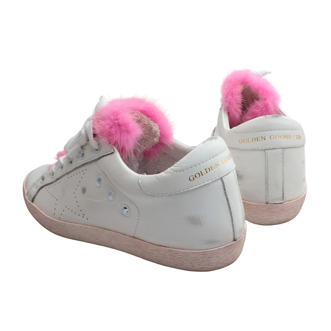 골든구스 화이트 핑크퍼 트림 스니커즈(36) 상품이미지4