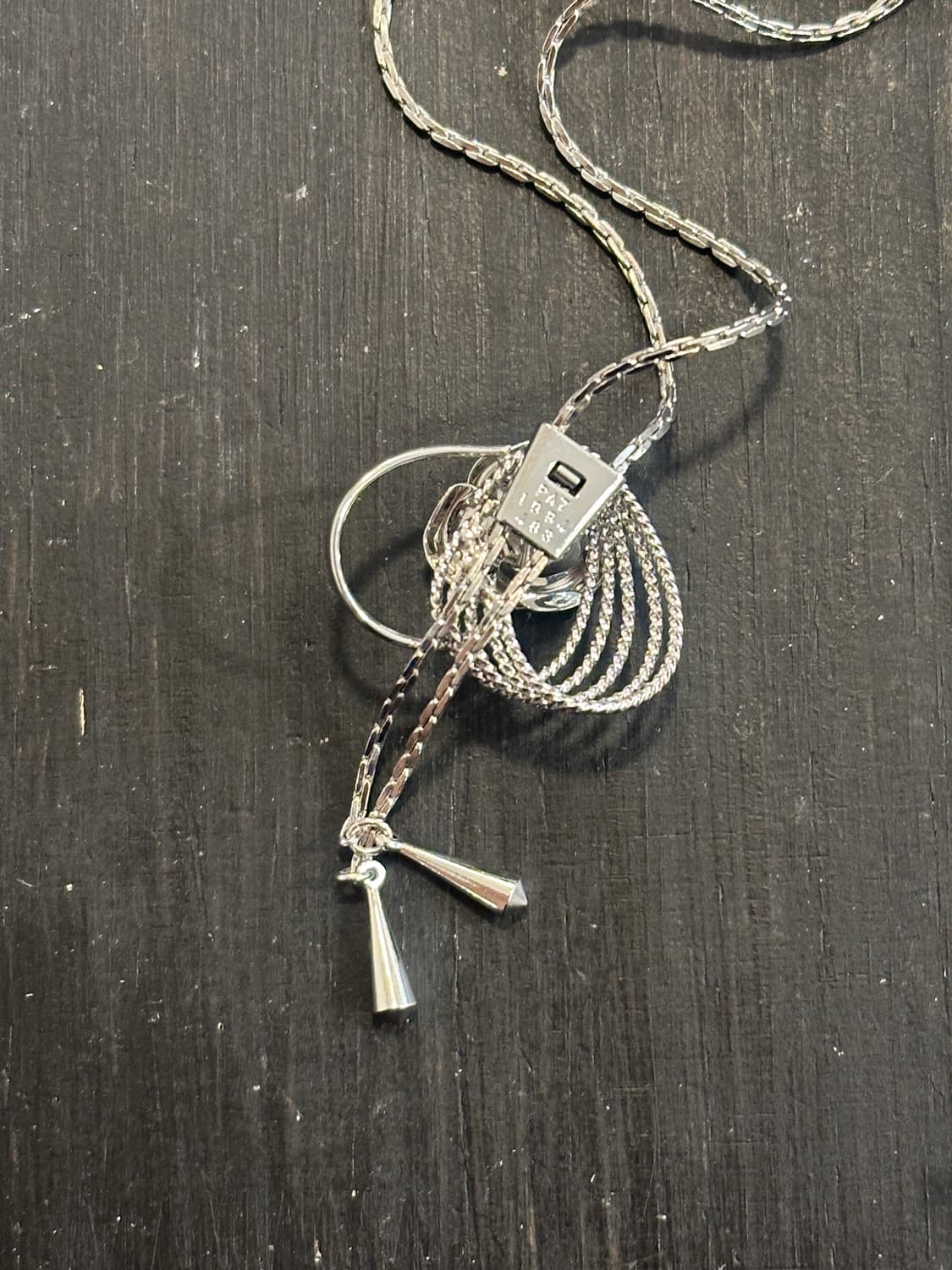 Vintage pearl bolo tie 상품이미지3