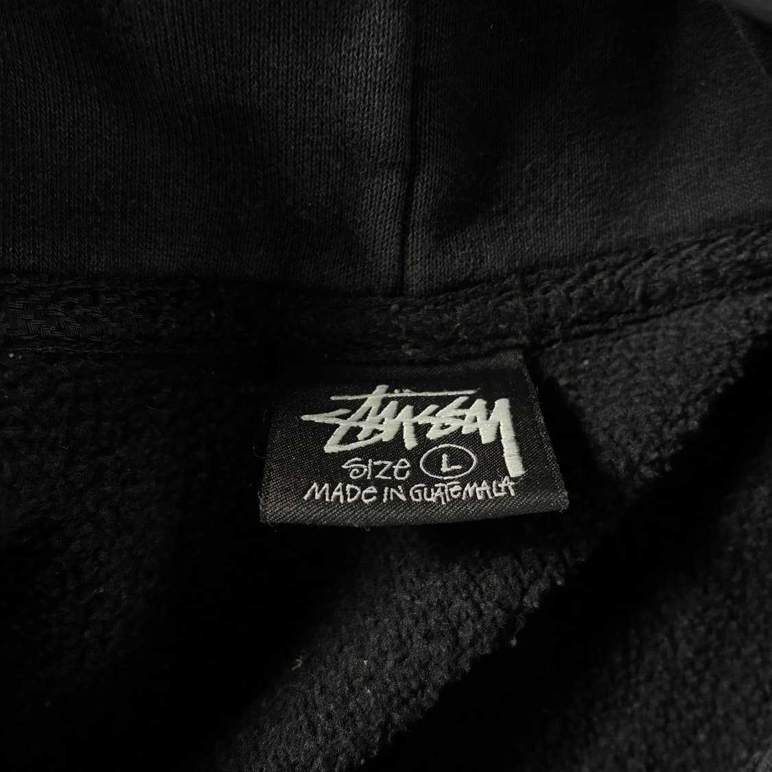 Stussy  스투시 베이직 피그먼트 다이드 블랙 후드티  상품이미지6