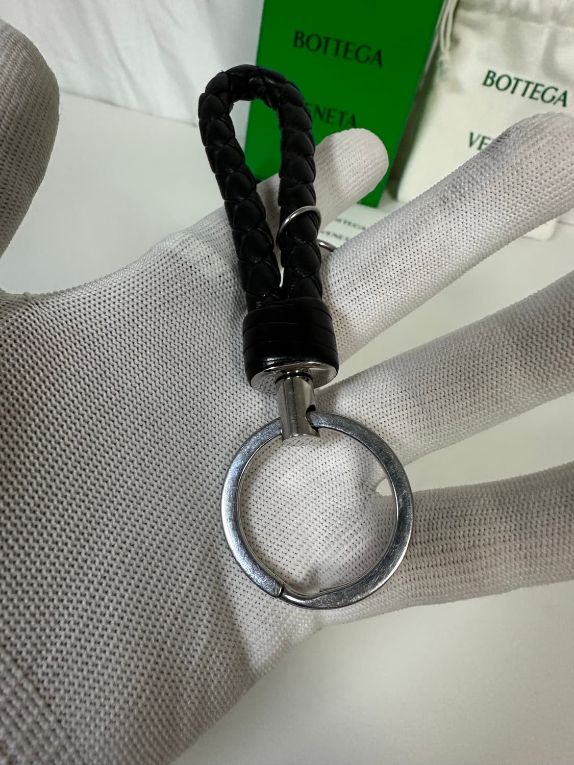 보테가베네타 인트레치오 키링 블랙 (OS) 상품이미지3