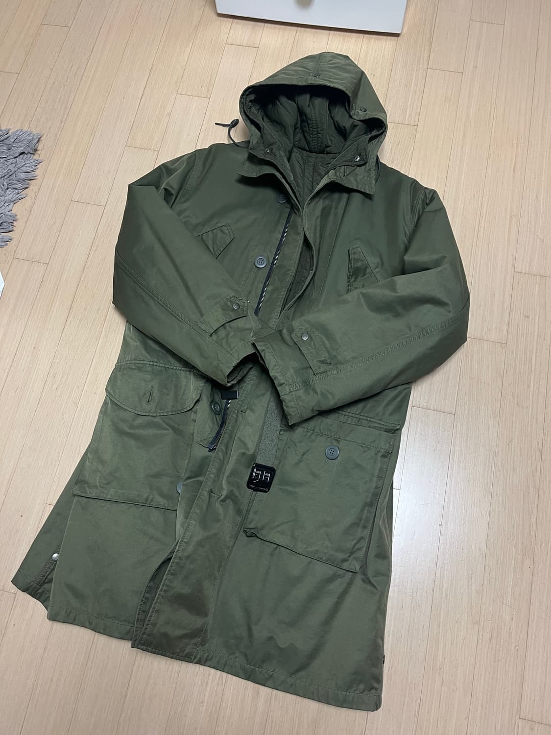 uniform bridge 후드 야상코트 상품이미지1