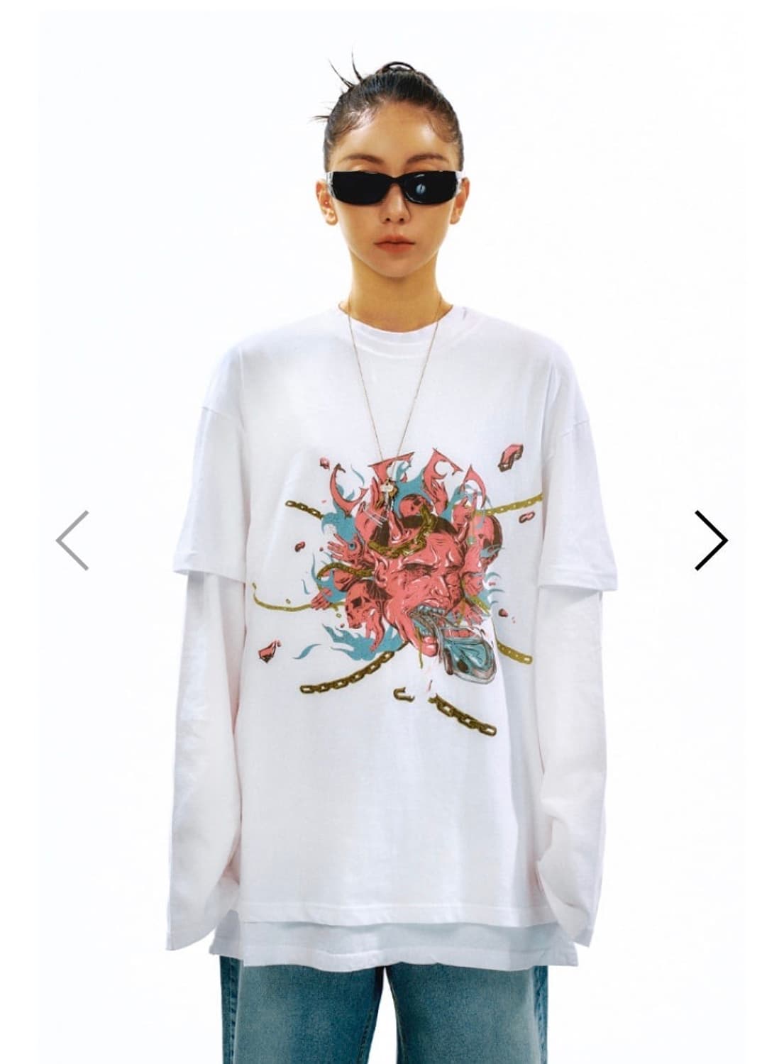 리 Roller Coaster T-shirt / 카리나 사복 착용 상품이미지3