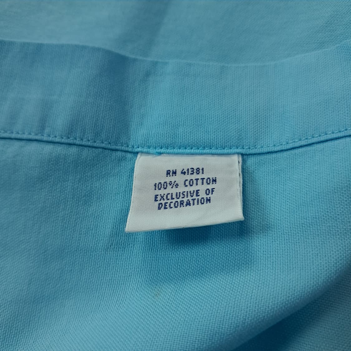 CK229 3XLT 폴로 00s 터콰이즈블루 버튼다운 반팔 셔츠 남방 상품이미지5