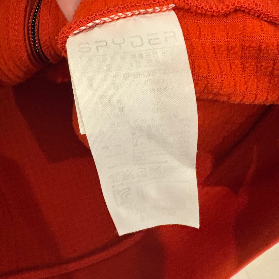 스파이더 후드 풀집업 M 오렌지 상품이미지8