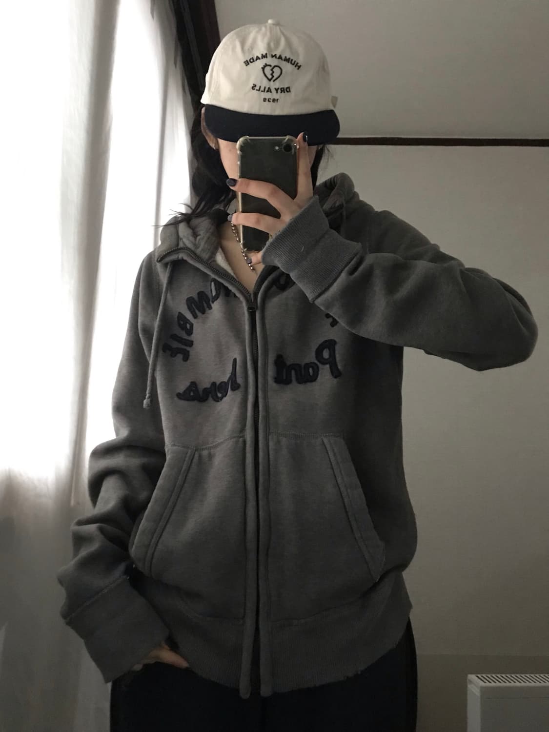 아베크롬비 그레이 하이넥 후드집업 상품이미지4