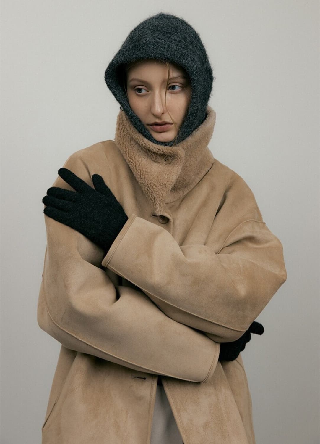 아워코모스 리버시블 시어링 무스탕 상품이미지1