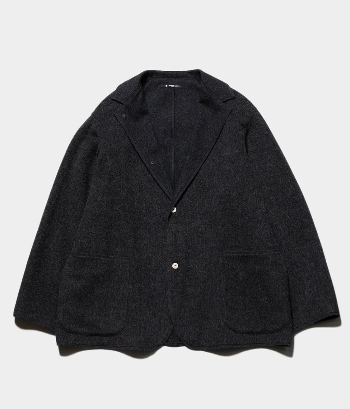 마티앤선즈 25aw 캐시/울/린넨 자켓 차콜 3 상품이미지1