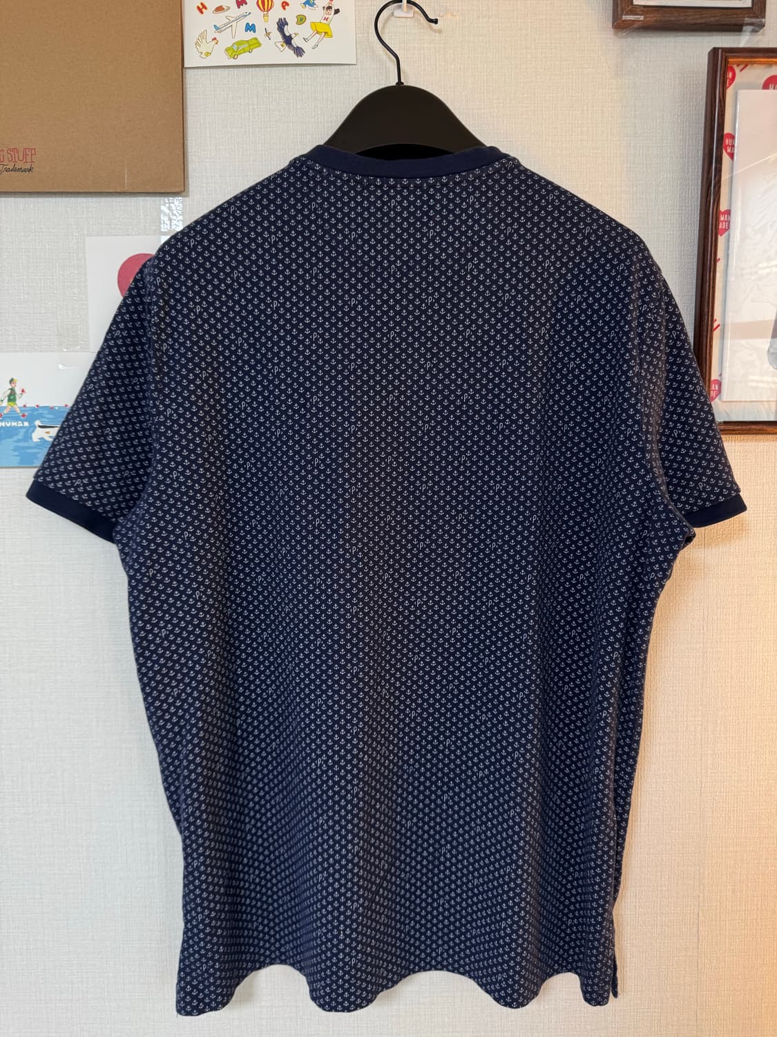 [L]폴로 랄프로렌 앵커패턴 핸리넥 매쉬 반팔티셔츠 상품이미지3