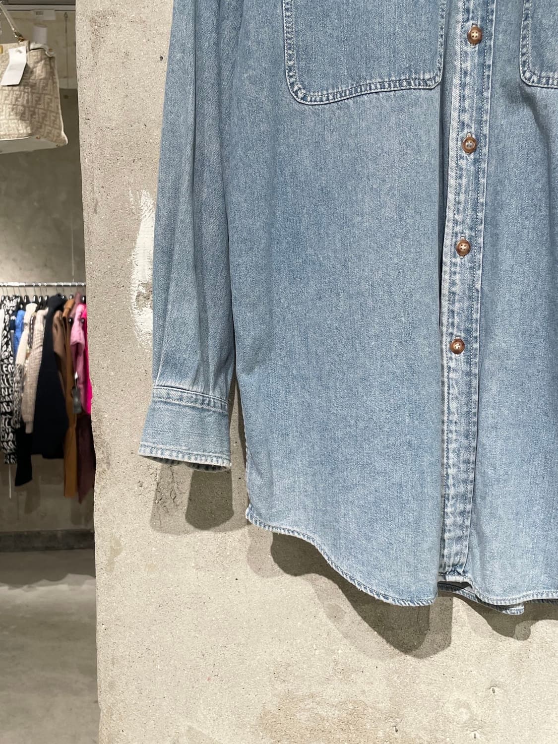 랭글러 연청 트윈 포켓 데님 셔츠 상품이미지4