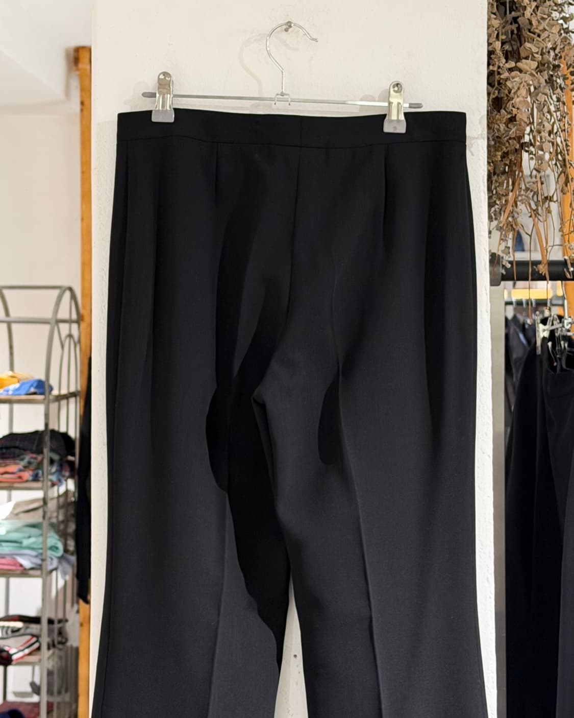 셀린느 블랙 슬랙스 와이드 팬츠 상품이미지5