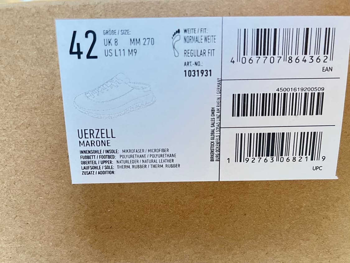 버켄스탁 uerzell 띠보 스웨이드 마론, 42 상품이미지3