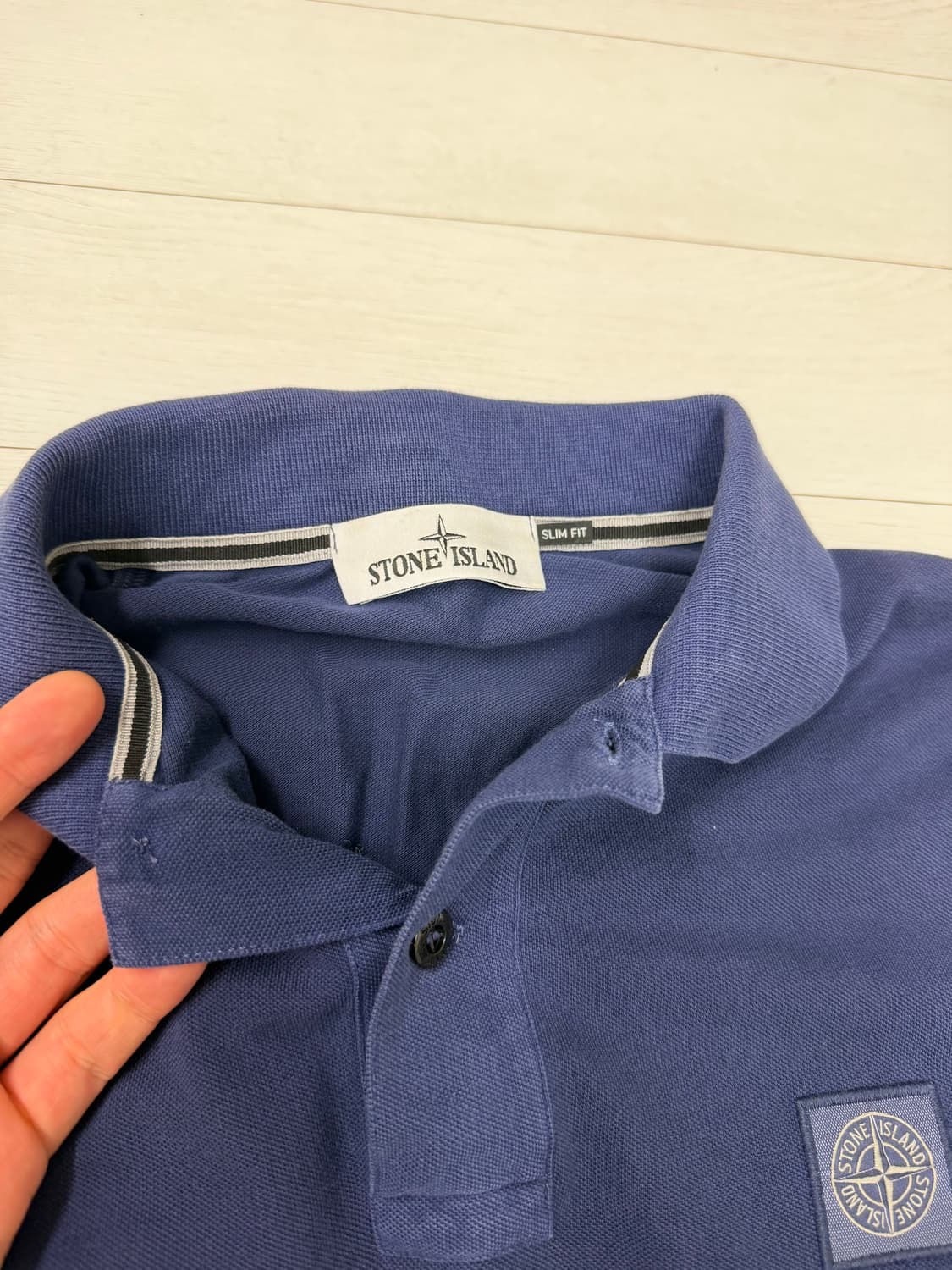 스톤아일랜드 네이비 카라티셔츠 M 사이즈  이염 오염 일체 X  상태 9 상품이미지2